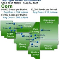 Topflight Grain Yield Map Corn 2024