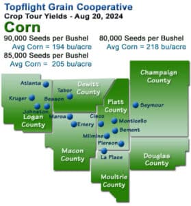 Topflight Grain Yield Map Corn 2024